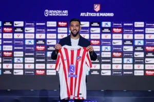 Nico Gonzalez si presenta all'Atletico Madrid