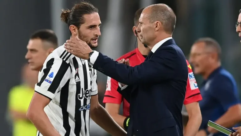 Allegri e Rabiot alla Juventus
