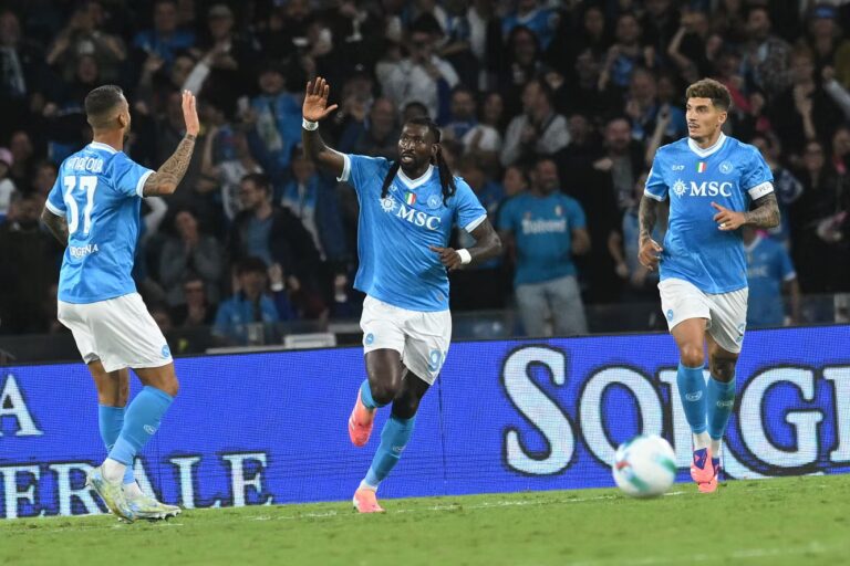 Anguissa in gol in Napoli-Genoa