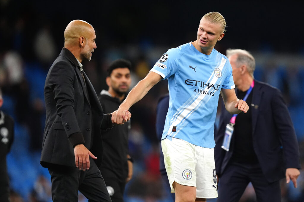 Guardiola e Haaland, Manchester City
