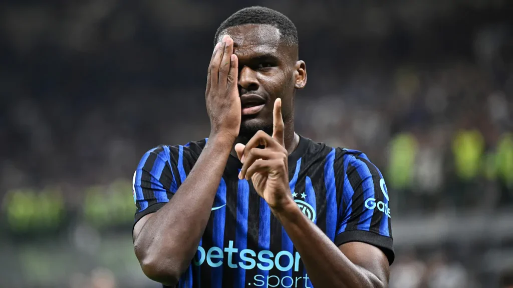 Bonny con la maglia dell'Inter