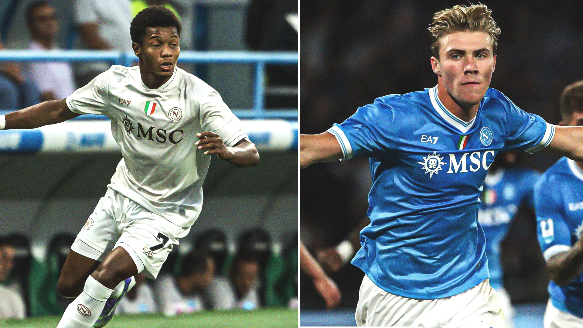 Neres e Hojlund (Napoli)