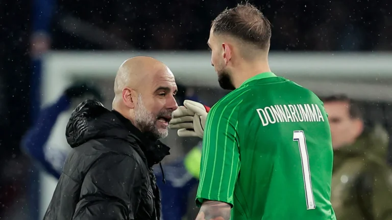 Guardiola e Donnarumma