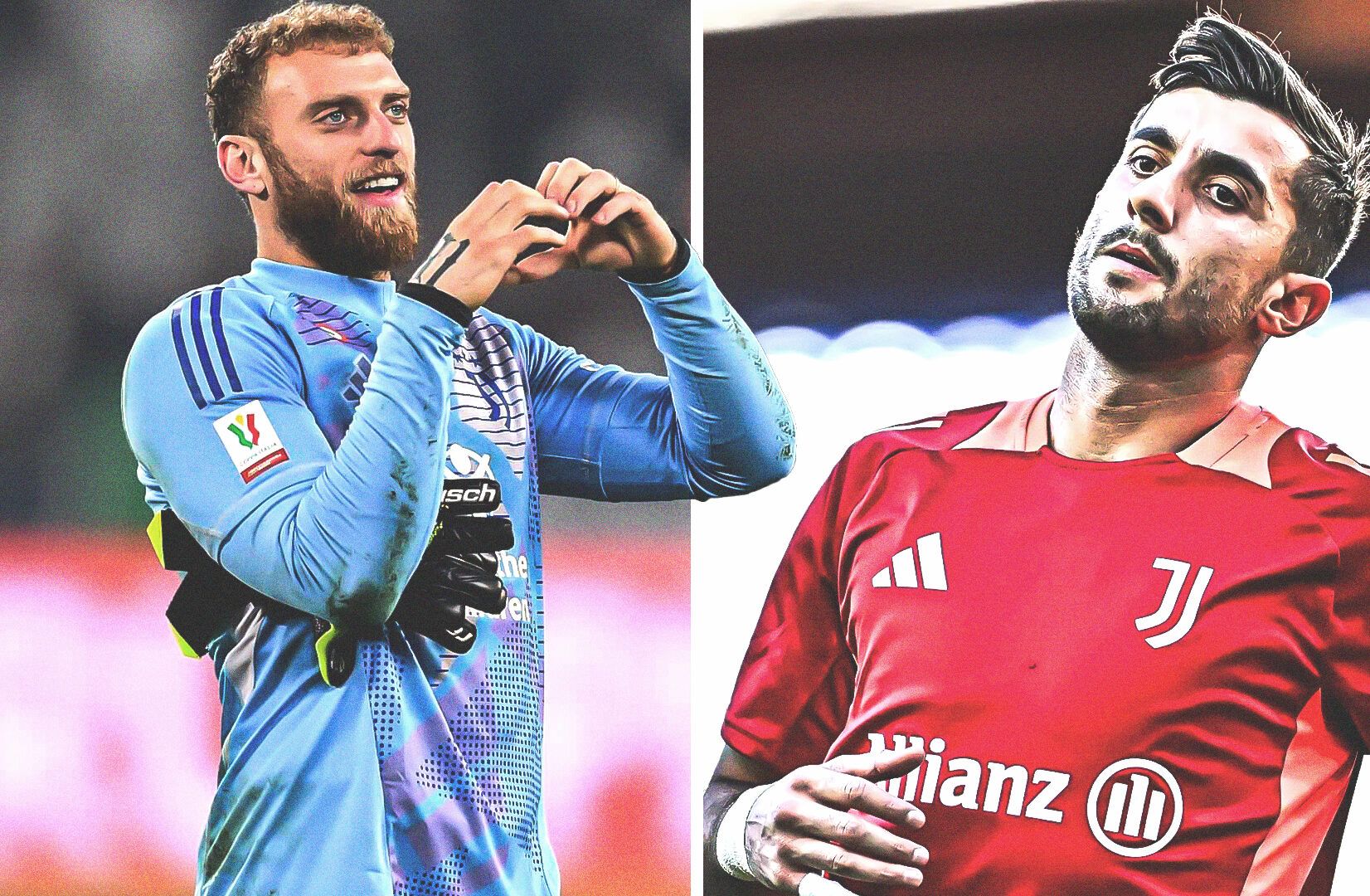 Perin e Di Gregorio con la maglia della Juventus