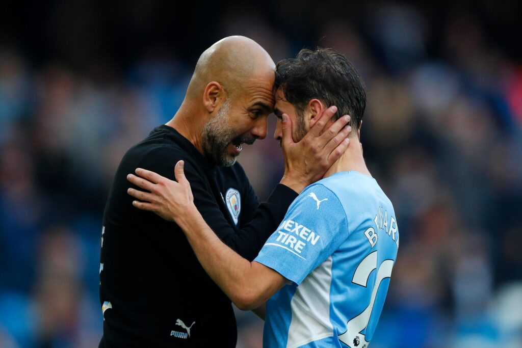 Guardiola e Bernardo Silva