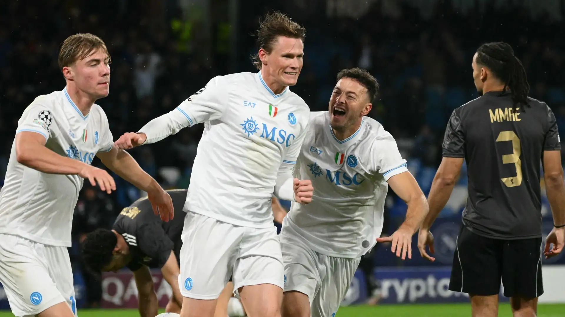 Napoli, McTominay trascina: 2 0 al Qarabag e Champions rilanciata Napoli, McTominay trascina: 2 0 al Qarabag e Champions rilanciata