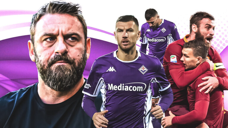 Daniele De Rossi ed Edin Dzeko