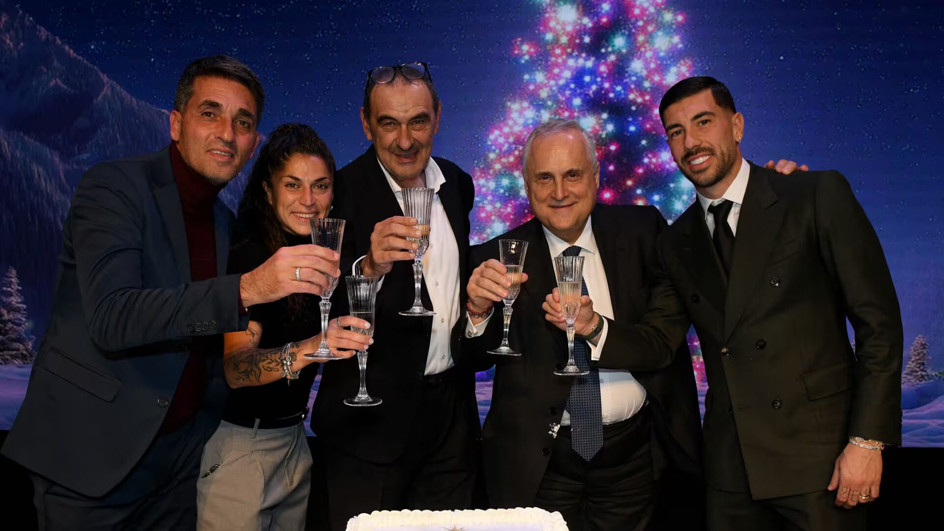 La festa di Natale in casa Lazio