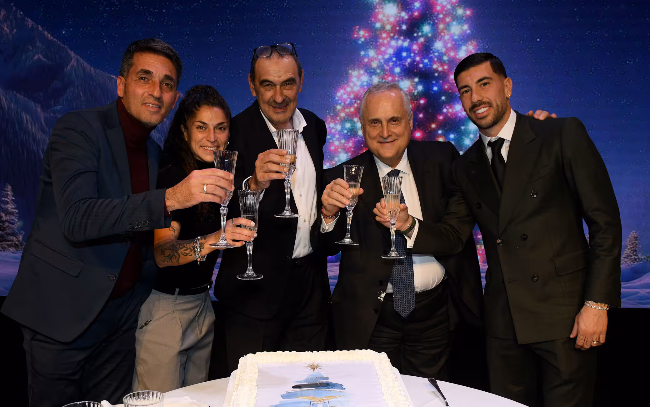 La festa di Natale in casa Lazio