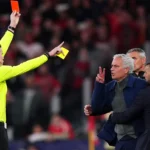 Mourinho, show e rosso a Lisbona: difende Vinícius ma viene espulso, niente Real Madrid